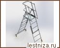 Телескопическая лестница-платформа