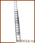 Лестница выдвижная с канатной тягой трехсекционная Centaure Тип PEC3x15